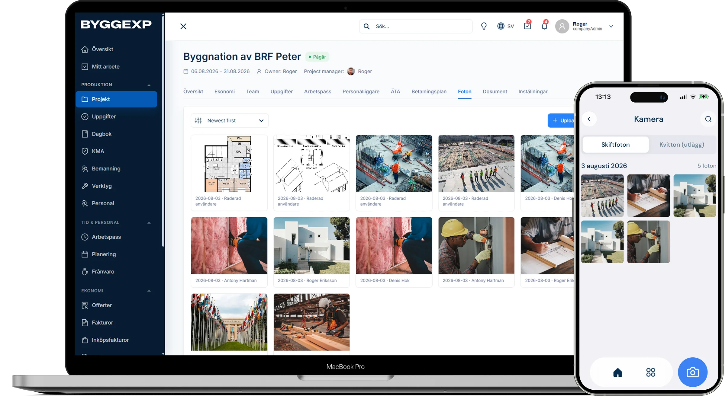 Document the jobsite with photos